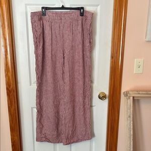 Old Navy Striped Red Wide Leg Pants